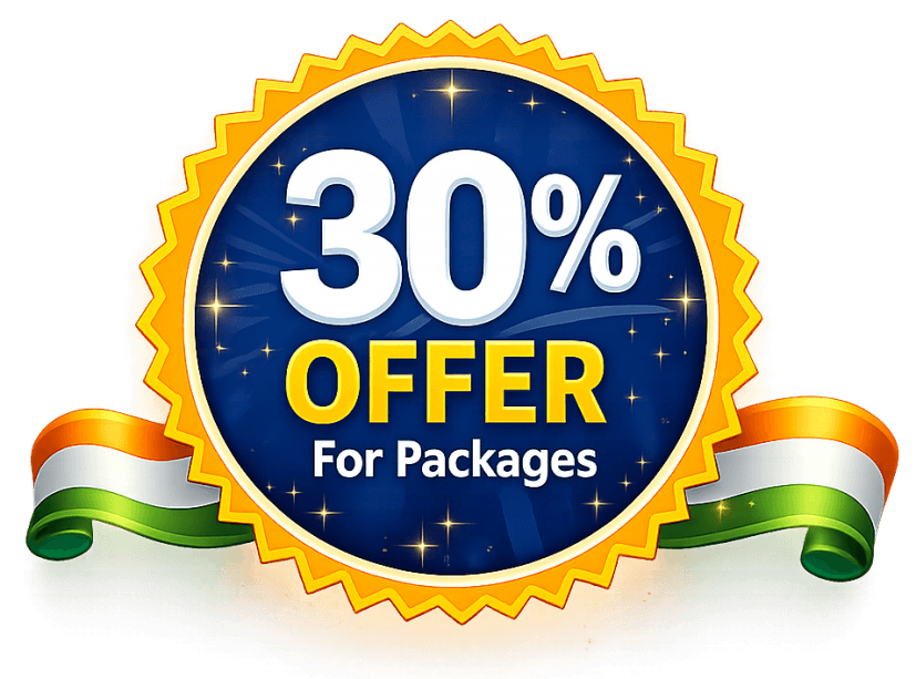 30% offer for packages